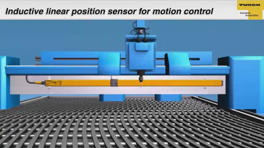 Indukční lineární senzor polohy pro kontrolu pohybu